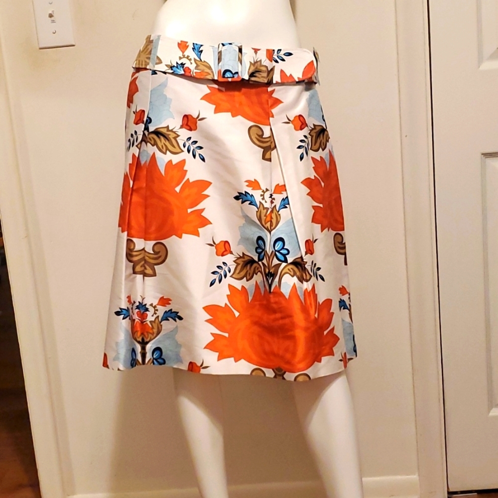 Nwt  100%silk fit&flare skirt